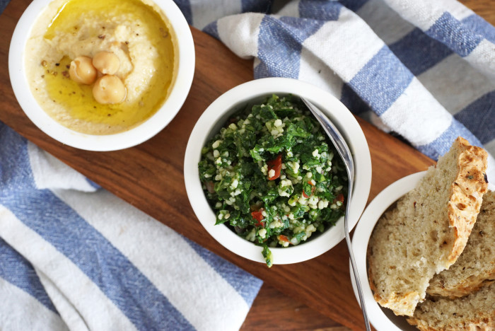 Hummus und Taboulé