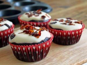 Schoko Bacon Cupcakes  